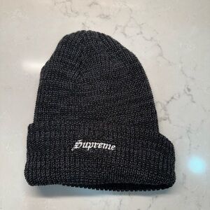 Supreme Dark Gray Knit Hat